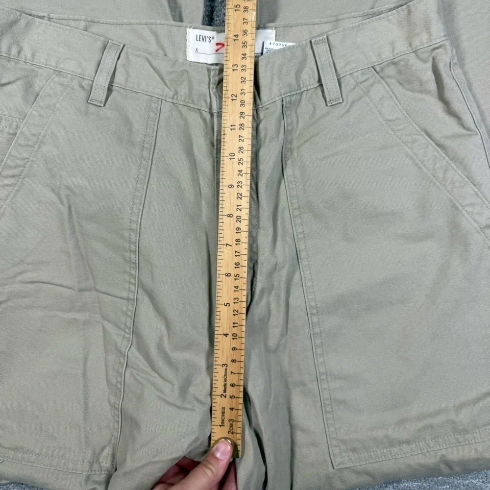 Levis Mens Straight Leg Khaki Trouser Pants Tan Size 34x34